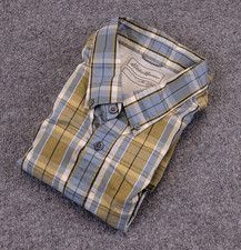 Eddie Bauer Hiking Shirt Mens 2XL Classic Plaid Stretch Button Down Outdoor
