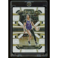 2024 Panini Select WNBA Rickea Jackson White Concourse Prizm RC /99