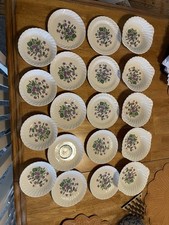 Vintage Royal China ROYAL VIOLET Set Plates, Bowls USA Mid Century