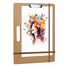 13 x 17 Drawing Board, Sketch Board with Handle, Portable Art Clipboard for D...