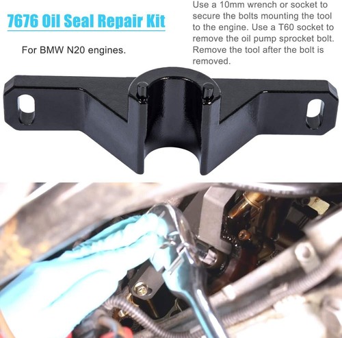 7676 Oil Seal Repair Kit & 2801 Flywheel Holder Lock Tool For BMW N20/N26 Engine - Imagen 4 de 19