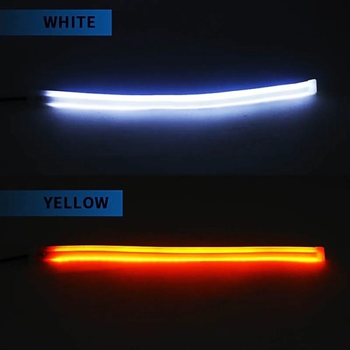 LED Daytime Running Light Strip Flexible Blue DRL Turn Signal 30, 45 Cm - Picture 3 of 9