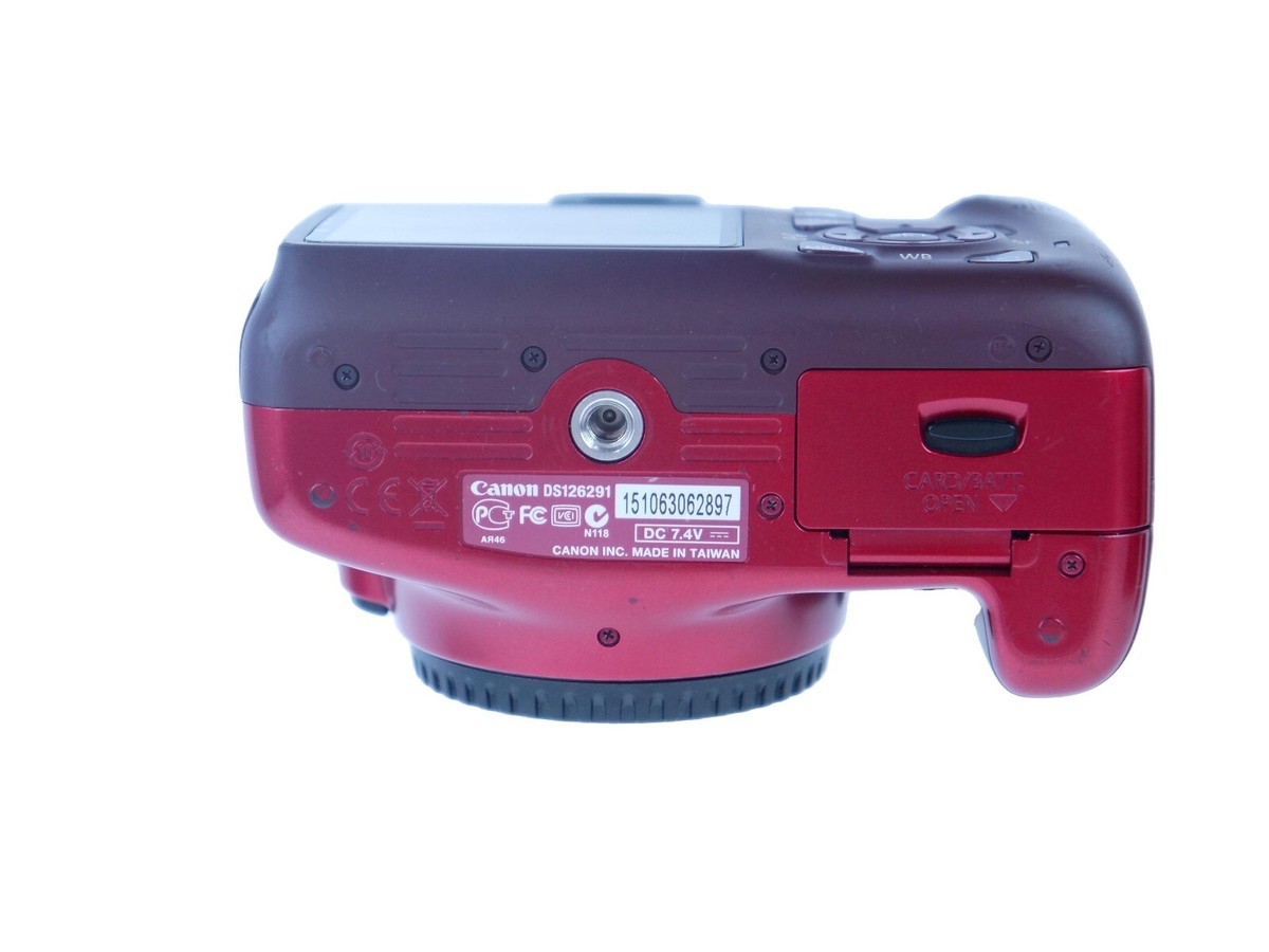 Canon Digital SLR Camera DS126291 Eos Kiss X50 Red Body Only Canon Digital SLR Camera DS126291 Eos Kiss X50 Red Body Only