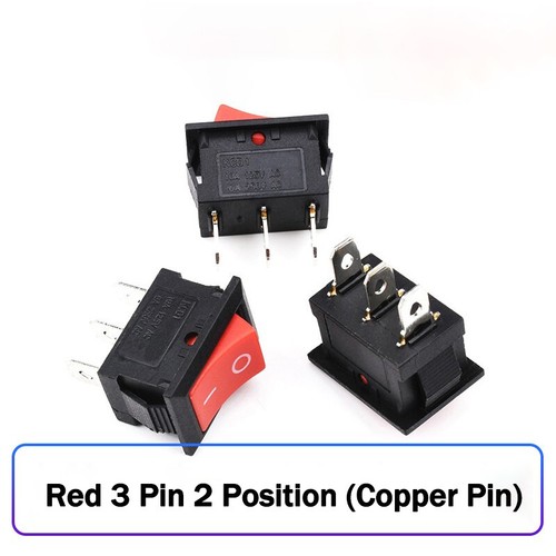 On/Off Rectangular Rocker Switch Latching 2 3 Pin 2 3 Position 6A/250V 10A /125V - Picture 19 of 25