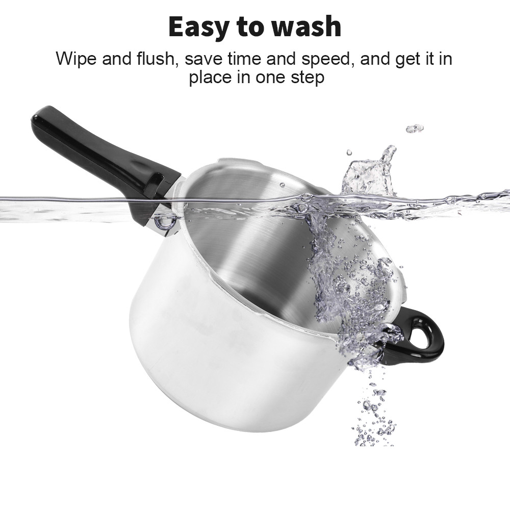5 Litre Home Dual Handle aluminum Pressure Cooker Kitchen Catering Cookware UK