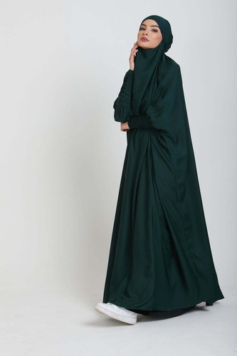 One Piece Full Length Jilbab Khimar with Chunnat sleeves All Color Firdous - Picture 44 of 58