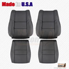 2011 to 2020 Jeep Grand Cherokee Limited Driver Passenger Leather Cover Black