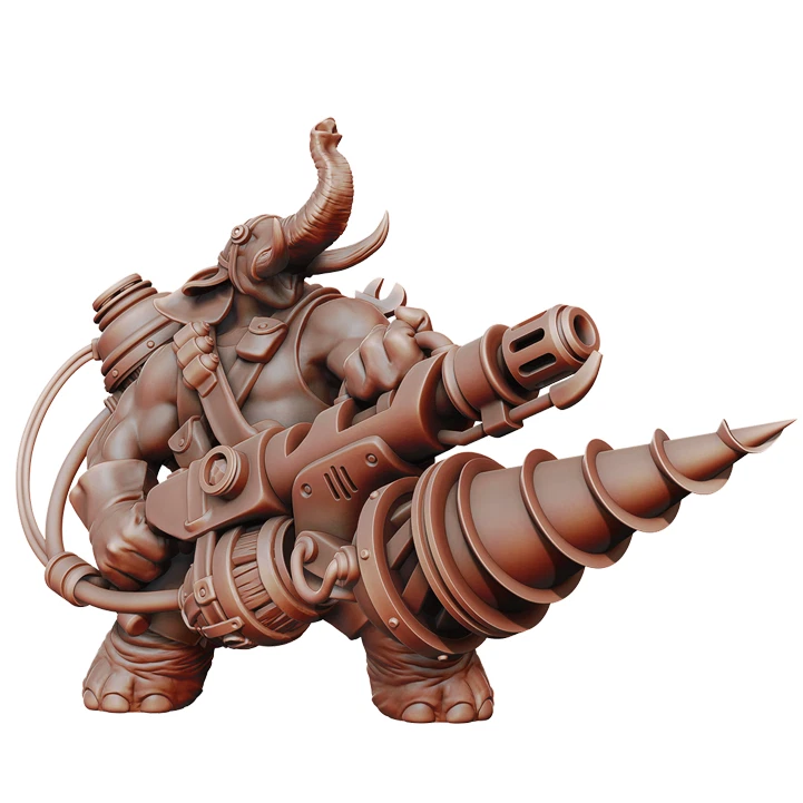 Loxodon Artificer - Dungeons and Dragons - Gioco di ruolo da tavolo in miniatura fantasy