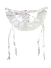  50 VICTORIA'S SECRET DREAM ANGELS EYELET LACE GARTER BELT SKIRT XS/S M/L NWT