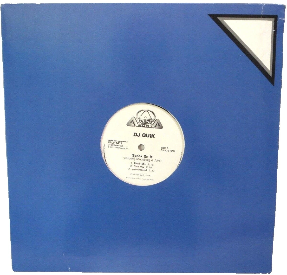 DJ Quik Near Mint (NM or M -) Grading 33 RPM Speed Vinyl Records