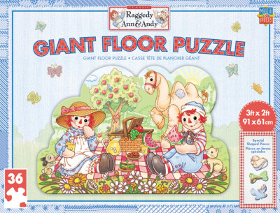 MasterPieces Raggedy Ann & Andy - 36 PC Shaped Floor Puzzle for
