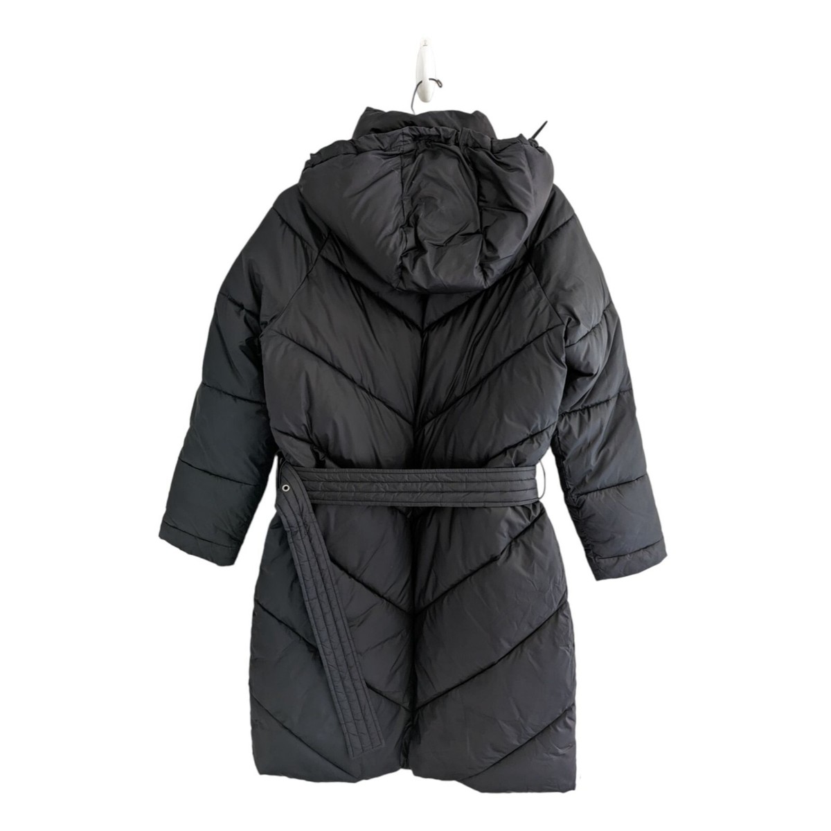 【送料&関税込】Moorer Niki Belted Long Down Jacket NWOT Express Belted Black Quilted Puffer Long Winter Jacket