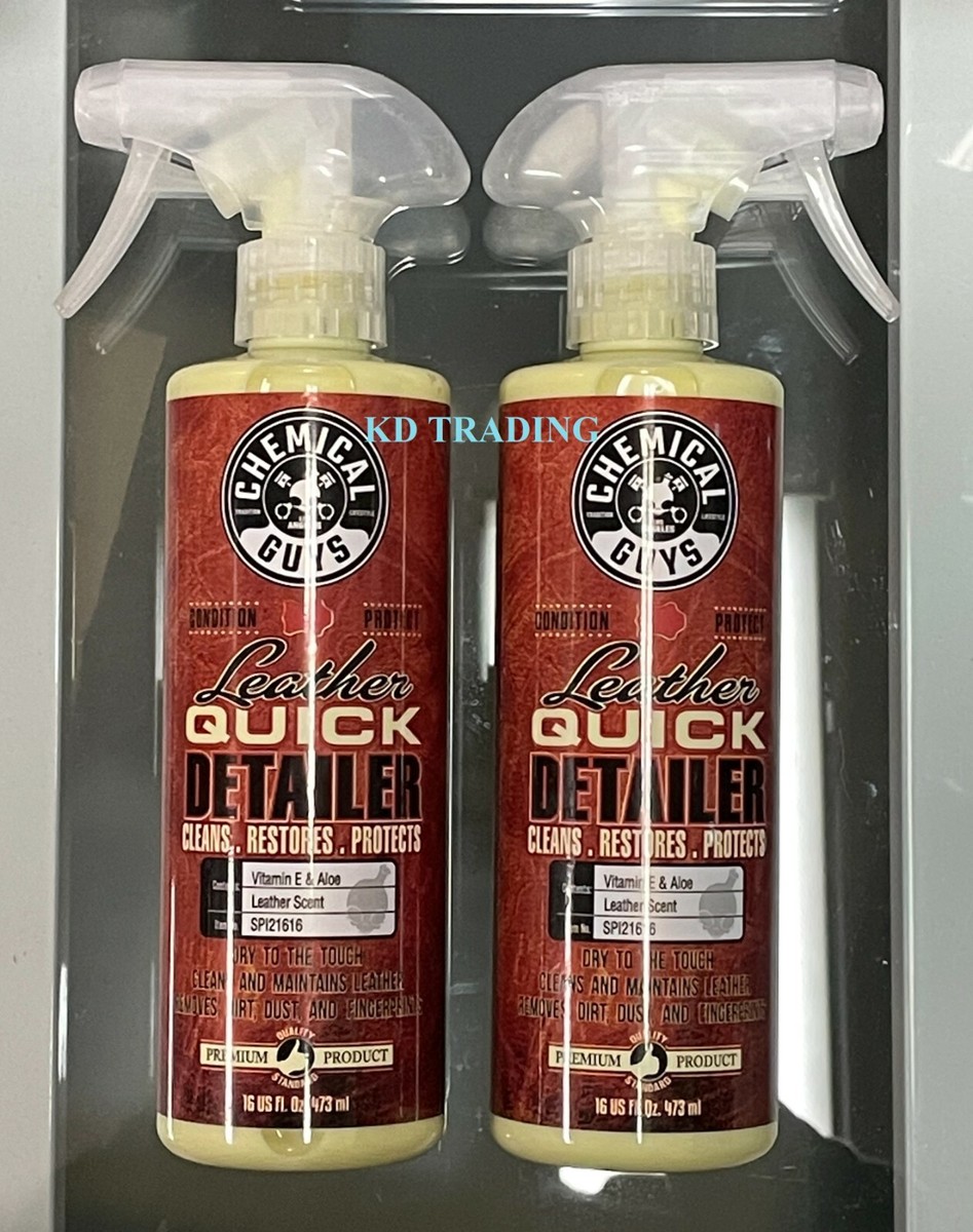 2-Pk) Chemical Guys PREMIUM Car AUTO Interior LEATHER QUICK