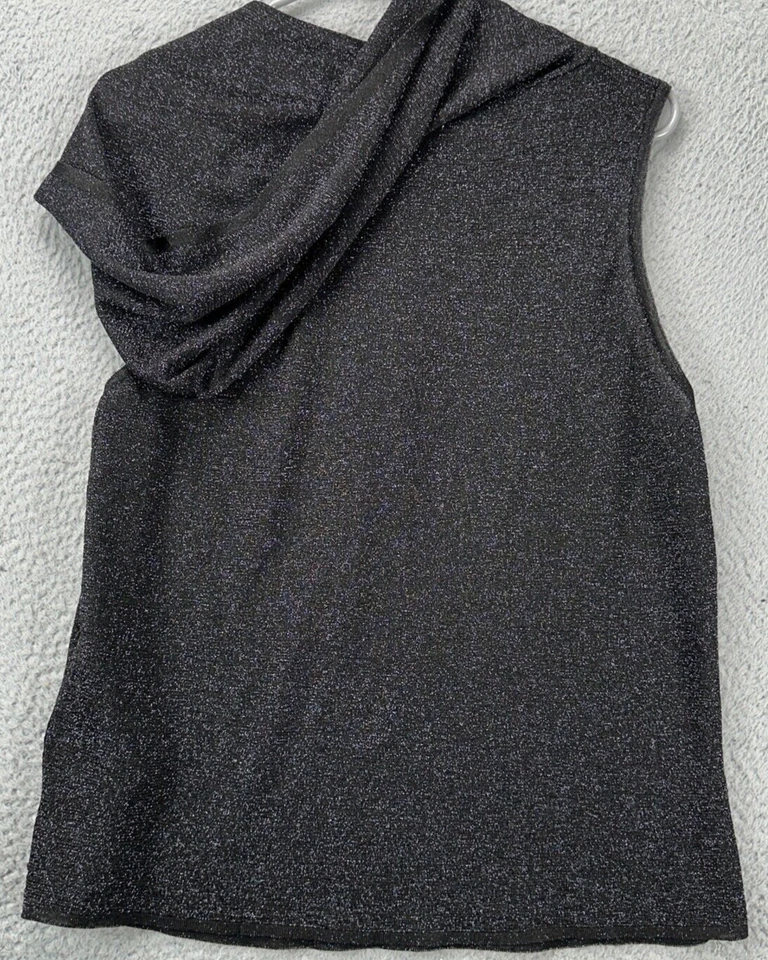 Anthropologie Pilcro Sleeveless Knit Sweater Womens XL Black Hooded NEW - Image 4 of 4