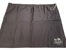 Coach Purse Protector Dust Bag, Brown with Coach Logo  Drawstring, 24 X 19 inch