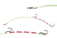 Jigging World Double Hook Beaded Wire Leader w/Beads