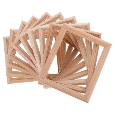  10 Pcs Doll House Model Mini Decoration Decors Picture Frames Tiny Accessory