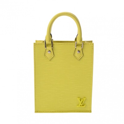 LOUIS VUITTON Epi Petit Sac Plat 2WAY Jaune Sedra M80169