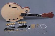 DIY-MAKE YOUR OWN KENTUCKY STYLE F HOLE 8 STRING CARVED TOP ACOUSTIC MANDOLIN