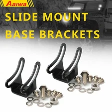 Pair Brackets Mounting Base Bracket LED Light Bar Slide Mount Bracket Universal