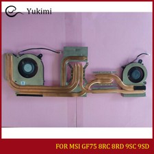 FOR MSI GF75 8RC 8RD 9SC 9SD Laptop CPU Graphics Cooling Heatsink Fan