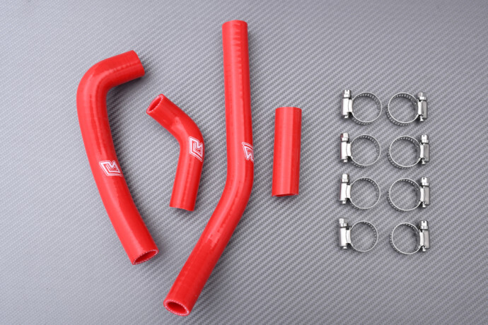 Durites radiateur CRF 450 R rouge en silicone anti-surchauffe