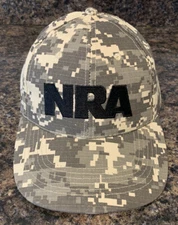 NEW NRA NATIONAL RIFLE ASSOCIATION DIGITAL CAMO PRINT ADJUSTABLE CAP EST. 1871