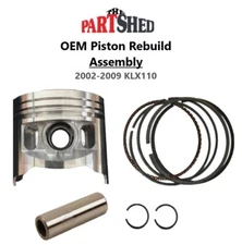 OEM Kawasaki KLX110 (2002-2009) Piston Rebuild Kit, KLX110 Piston Assembly