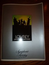 Genuine LOWREY Organ Owner's Manual Model Symphonic Holiday TGS-1  