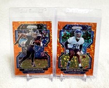 2021 Panini Prizm Football Racey Mcmath RC + Dez Fitzpatrick Titans RC Cards X 2