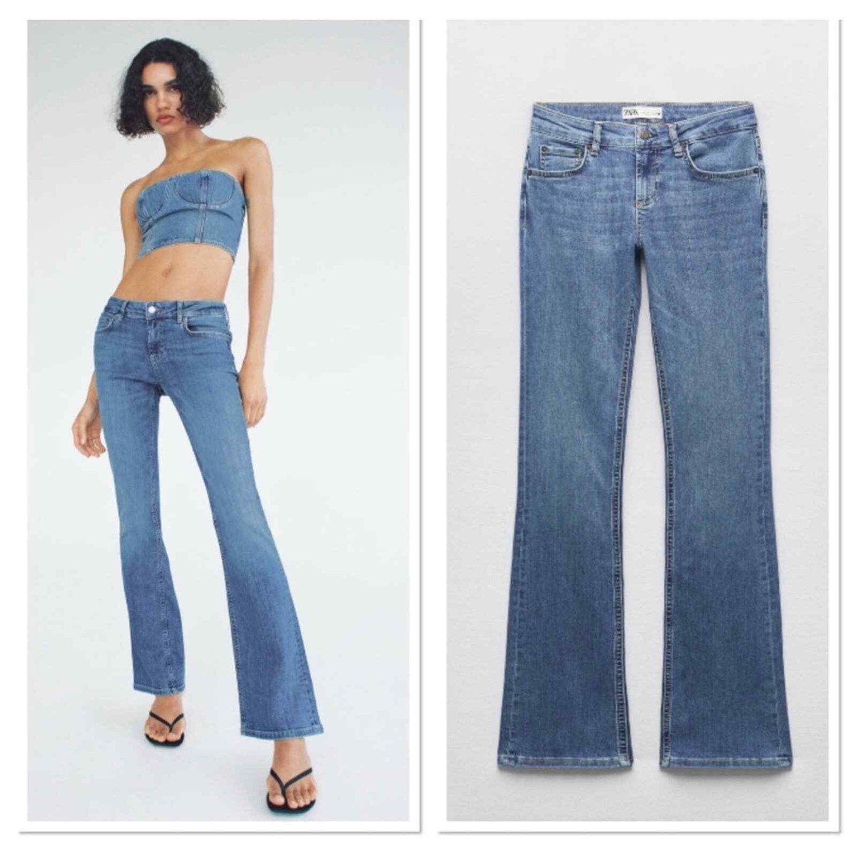 Copied - ZARA ZW low rise boot cut jeans 6840/047 | eBay Copied - ZARA ZW low rise boot cut jeans 6840/047 | eBay