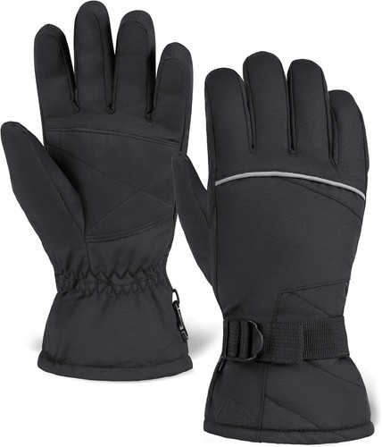 Kids Waterproof Snow Gloves - Secure and Warm for Active Winter Adventures - Picture 3 of 9