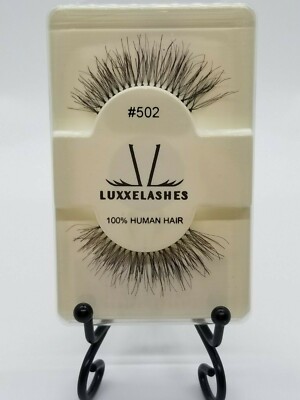 False eyelashes 100% human hair and synthetic fibers, New, variety pack of 5