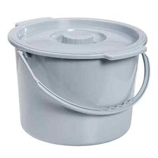 Drive Medical Commode Bucket 12 Quart With Plastic Handle And Cover 11108, Each