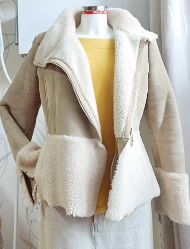Luxus Madeleine Echt Lammfell Gr.38 Winterjacke Leder Damen - Bild 7 von 22