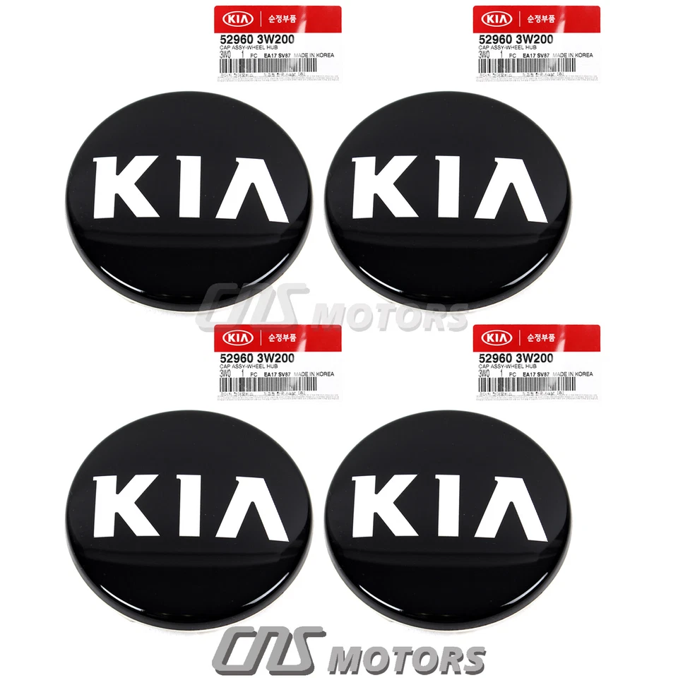 GENUINE WHEEL CENTER HUB CAP 4PCS for Forte Optima Rio Soul Sportage 529603W200 Foto 4 de 4