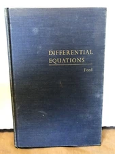 DIFFERENTIAL EQUATIONS By Lester R. Ford - Hardcover Second Edition 1955