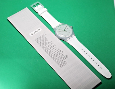 Limited Edition Swiss Swatch  Bricablanc SUOW710 2019 NewGent Whit 41mm Silicone