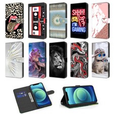 Custodia per Samsung Galaxy S6 S7 S8+ S9 S10 S10+ S9+ S6 Edge+ flip cover in pelle PU