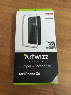 Artwizz Bumper + SecondBack für iPhone XR   Rahmen und Rückseite Schutzglas (UR)