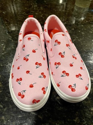 New Old Navy Size 2 Cherry Slip On Sneakers