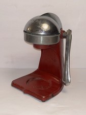 Vintage Juice King Juicer JK-30 Red Chrome Manual Citrus Press Art Deco 1940s