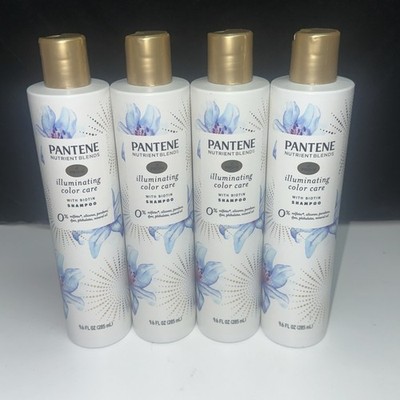 4 PACK Pantene Pro V Nutrient Blends Illuminating Color Care Shampoo 9.6oz
