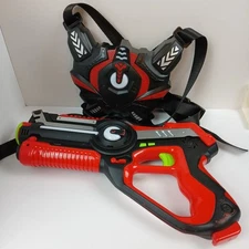 Target Attack CSTAR Laser Tag Red Set Gun & Vest Tested Works Replacement