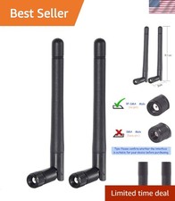 Dual Band WiFi 2.4GHz 5GHz 5.8GHz 3dBi MIMO RP-SMA Male Bluetooth Antenna 2-P...