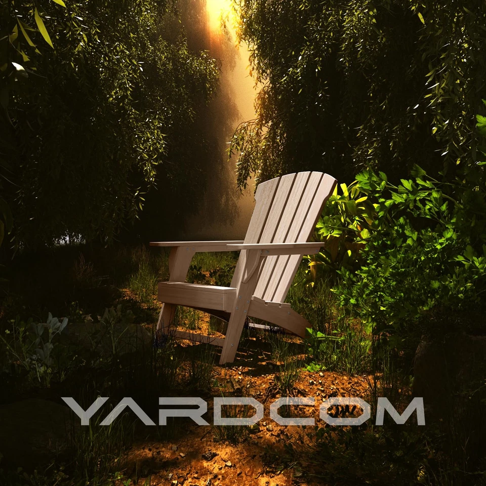 Silla Adirondack, 110°Ergonomics Plástico Extra Alto Sillas Adirondack, HDPE A... Foto 4 de 4