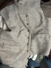 Civil War Confederate Gray Reproduction Vest with Brass Buttons Militaria