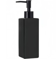 KüChe Seifenspender Glas Schwarz Handwaschspender SpüLmittel Shampoo Badezimmer