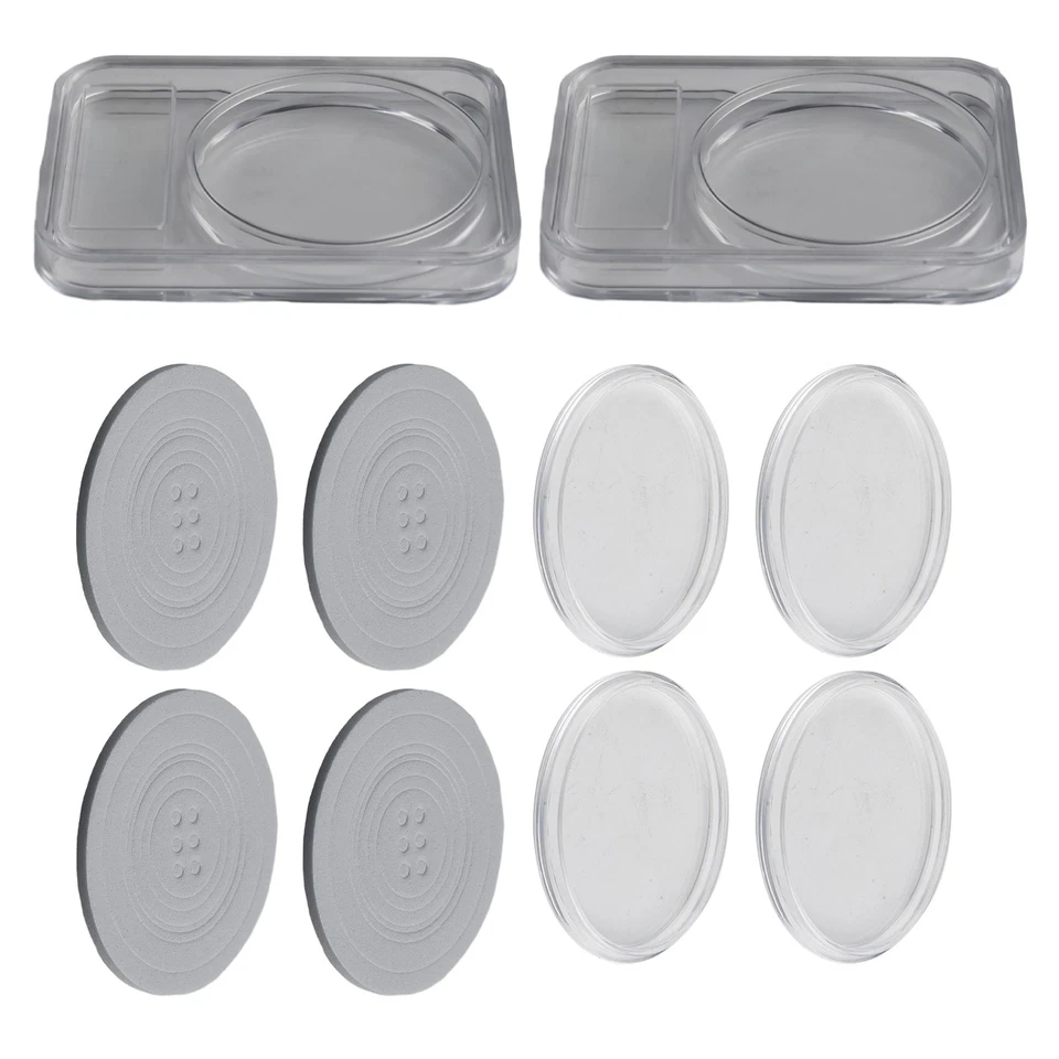 4X Boîte de Présentation Vitrine Collection Monnaies pour Pièce Unique 16/25/ - Photo 3/4