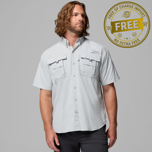 Chemise Columbia PFG Omni-Shade Homme – Taille L – Blanche – Manches Courtes
